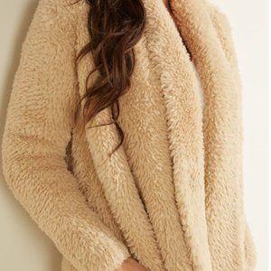 Guess Faux-Fur Jacket Size XS in Pearl Color